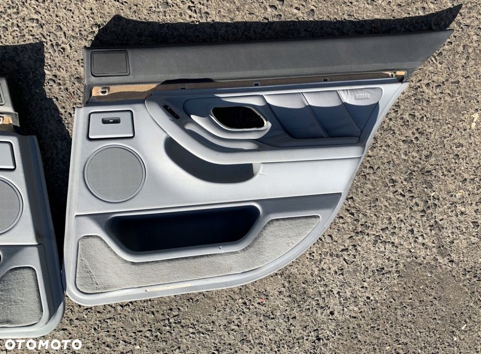 BOCZKI DRZWI KOMPLET SKÓRA SZARE BMW E38 EUROPA - 5