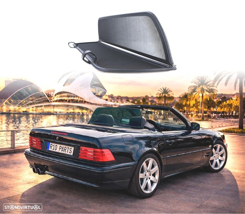 DEFLETOR DE VENTO MERCEDES SL CLASSE R129 89-01 PRETO - 1
