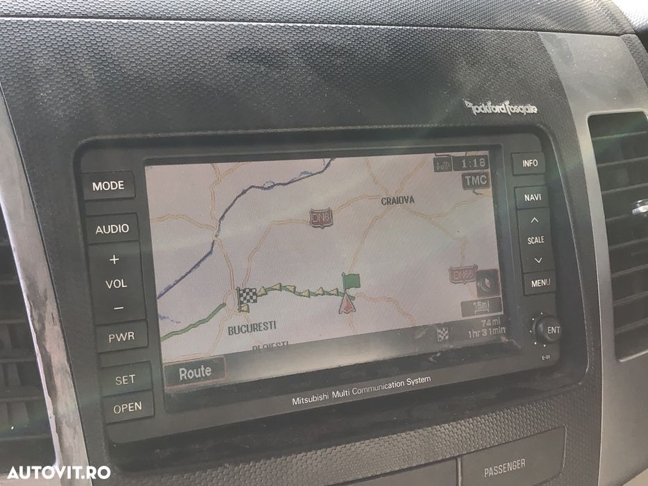 Navigatie gps Display cu touch screen originala mitsubishi outlander lancer Citroen c crosser Peugeot 4007 navigație este originală din fabrica - 1