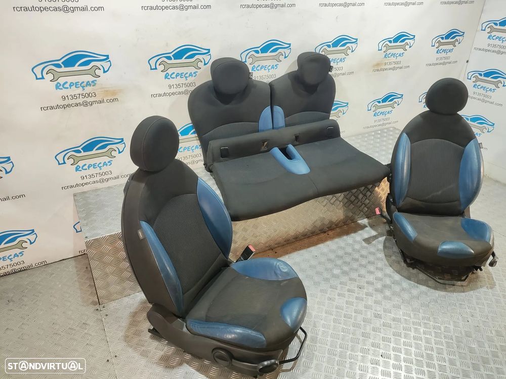 Bancos originais MINI COOPER R56 pele tecido airbag - 3