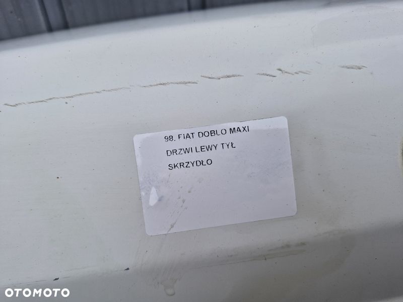 fiat doblo ii 2 maxi drzwi lewy tył tylne skrzydełko skrzydełkowe - 2
