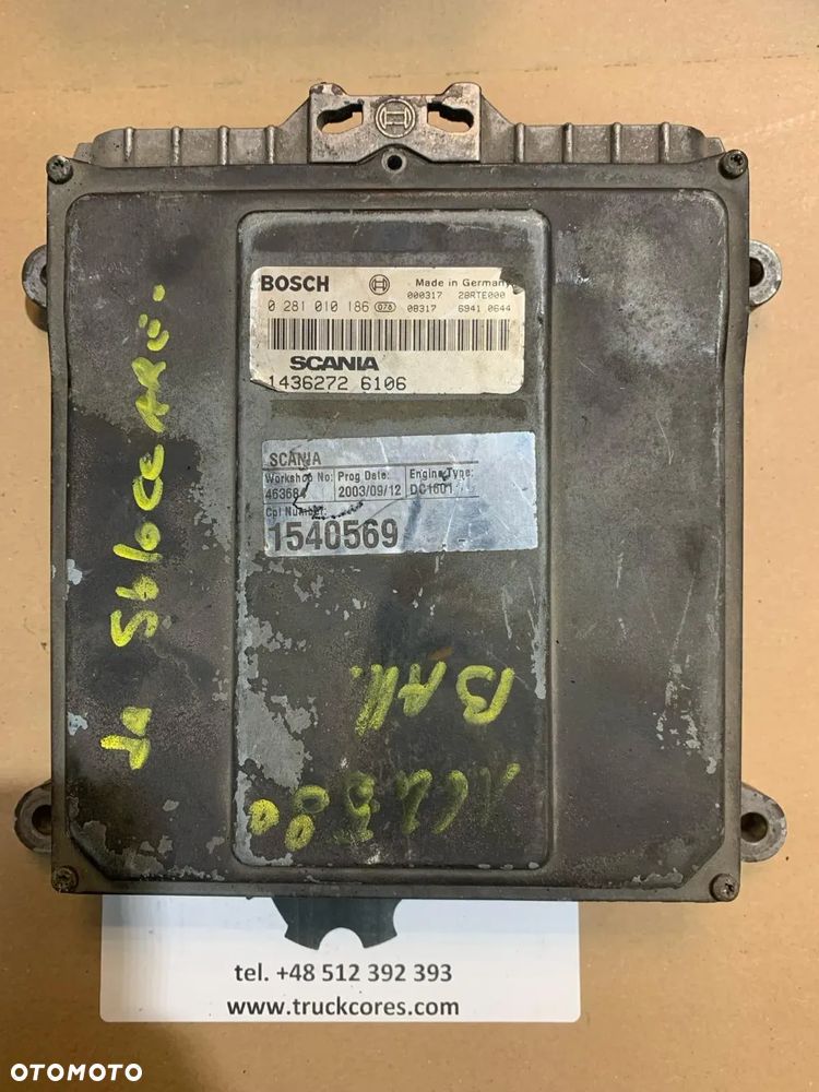 Jednostka sterująca, sterownik ECU Scania Bosch 0281010186 / 14362726106 - 1