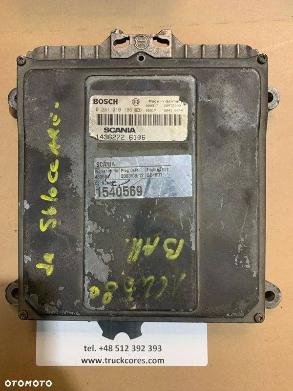 Jednostka sterująca, sterownik ECU Scania Bosch 0281010186 / 14362726106