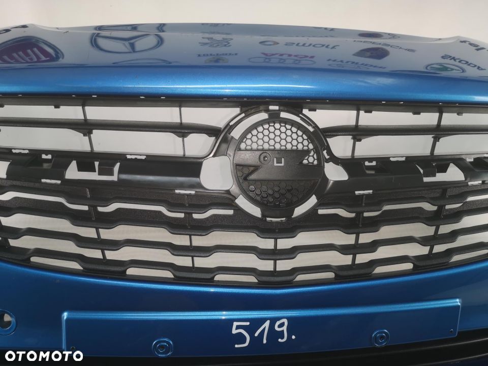 OPEL CORSA E NA 6 X PDC , BŁĘKITNY METALIK ZDERZAK PRZEDNI PRZÓD NR AUKCJI NZ519 - 10