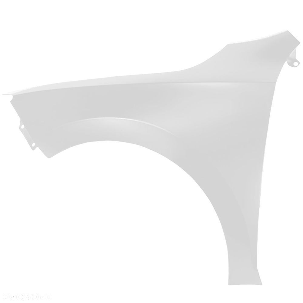 BLU Błotnik SEAT TOLEDO IV 4 LF9E Lewy Biały 2012-2019 przód CandyWeiss bez otworu na migacz - 2