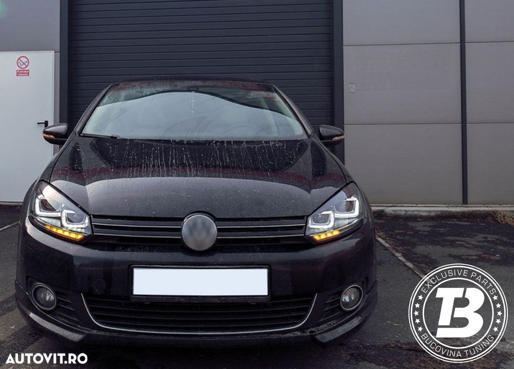 Faruri LED compatibile cu VW Golf 6 VI G7 U Design - 13