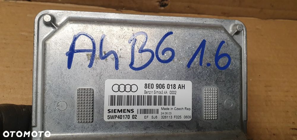 Komputer sterownik silnika Audi A4 B6 1.6 8E0906018AH - 5