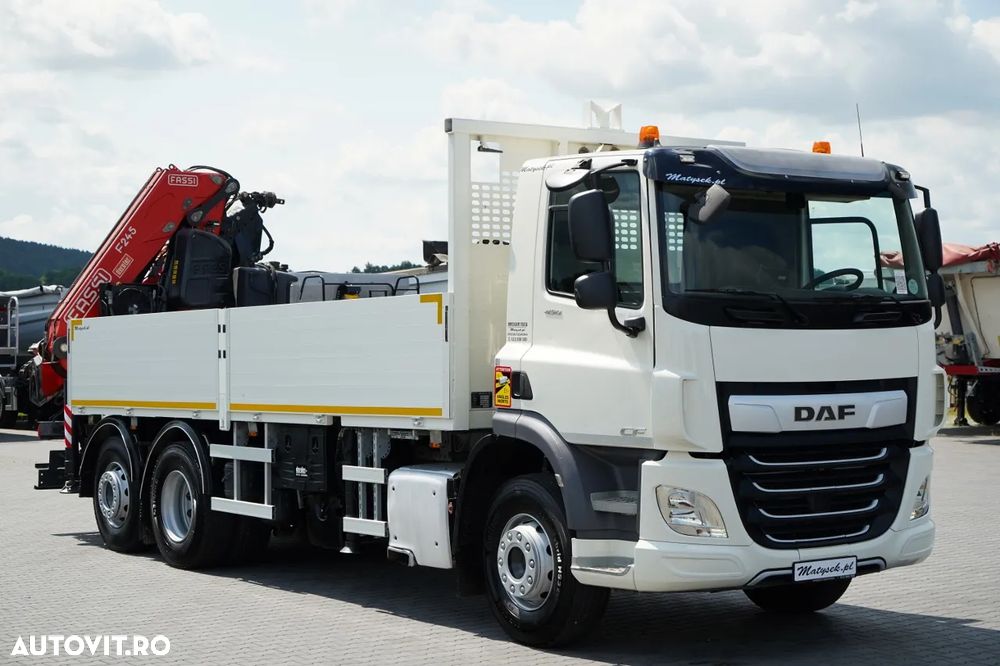 DAF CF 450 / 6x2 / LIVRARE / HDS FASSI F 245 / 6x EXTENSIE - 17 M / ROTARE / RADIOCOMANDĂ / EURO 6 / 2018 - 9