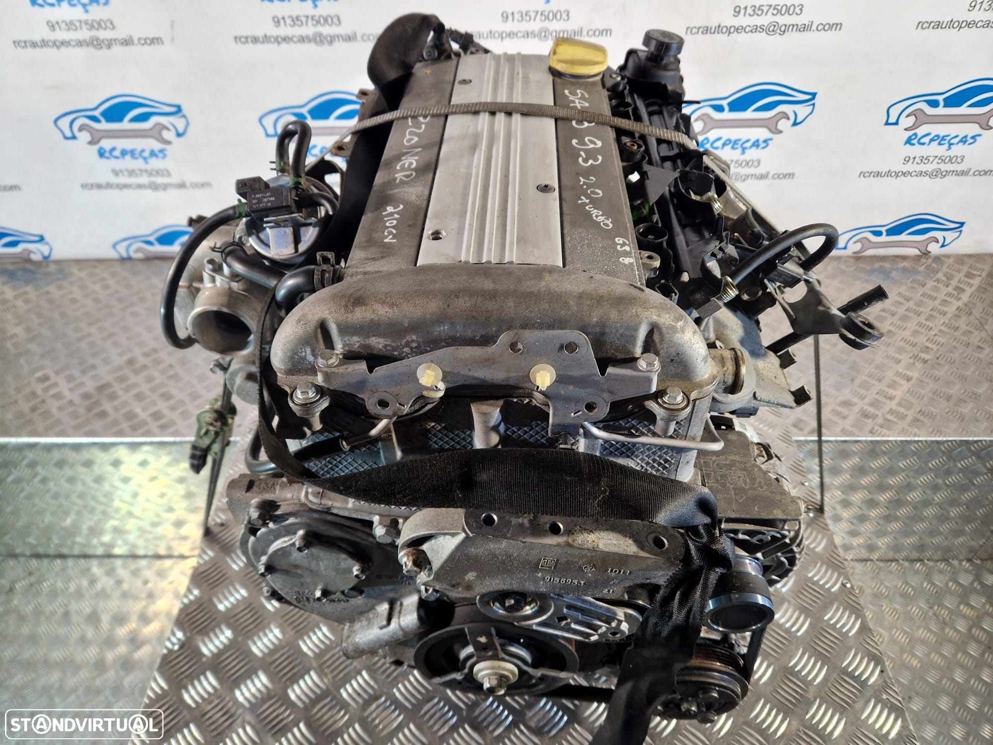MOTOR COMPLETO 2.0T 16V 210CV B207L Z20NER SAAB 93 9.3 9-3 YS3F MOTOR ARRANQUE ALTERNADOR COMPRESSOR AR CONDICIONADO BOMBA DIRECAO DIREÇÃO TURBO INJETOR INJETORES - 2