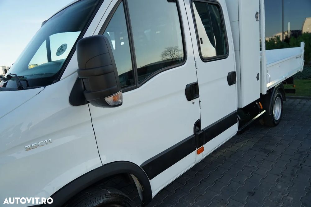 Iveco DAILY 35C11 / BASCULATOR / CU TRACȚIE MÂNĂ / DOUĂ TRACȚII / MANUAL / 7 LOCURI / IMPORTAT - 17
