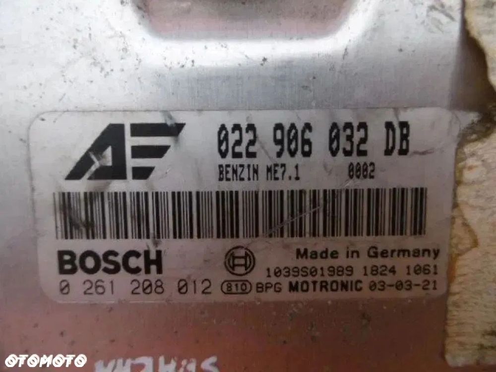 Vw Sharan 2.8 Sterownik Silnik Komputer 022906032DB - 2
