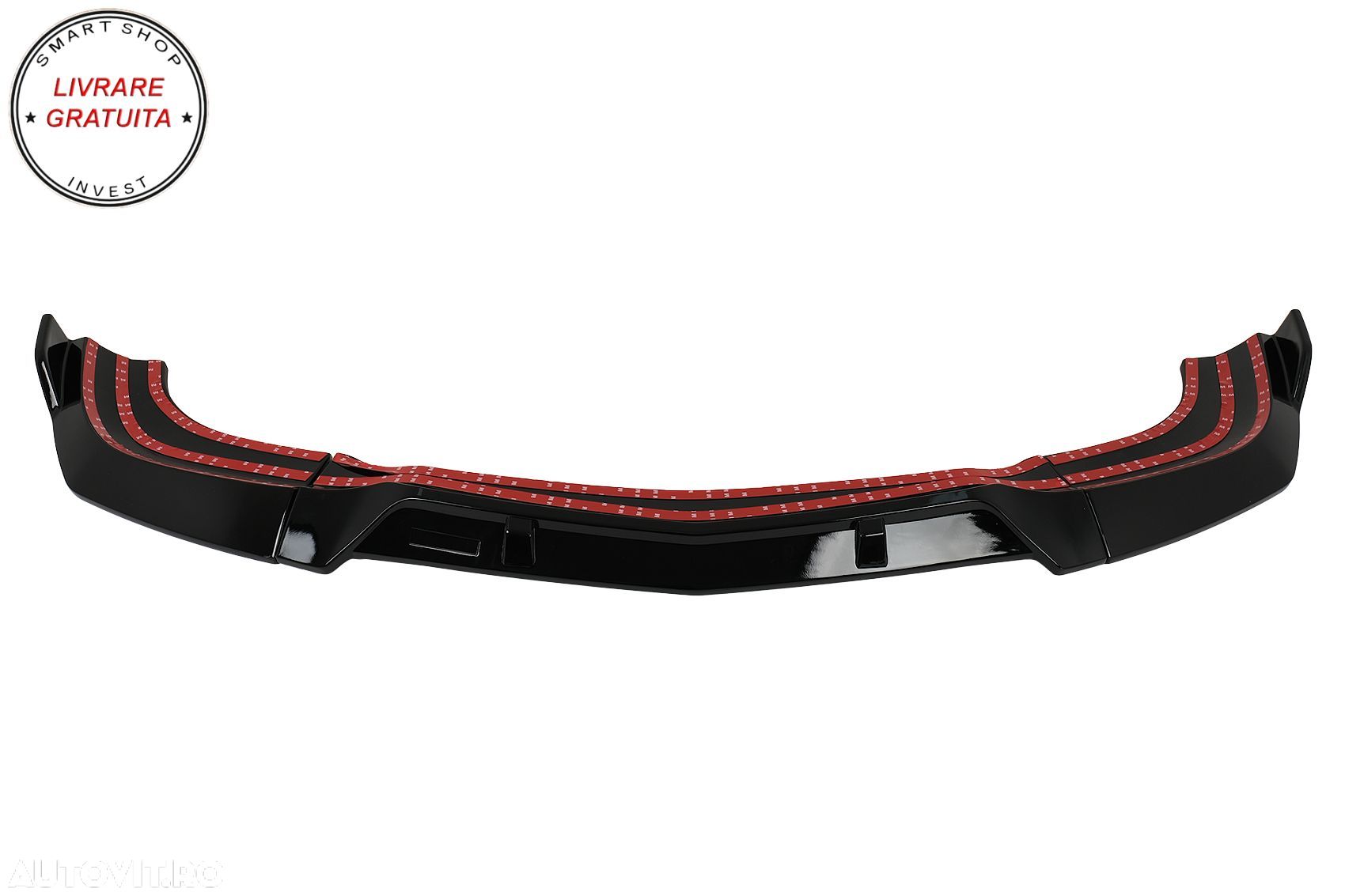 Prelungire Bara Fata Mercedes C-Class W204 S204 C204 Facelift (2011-2015) Negru Lu- livrare gratuita - 1