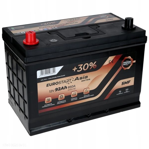 Akumulator Eurostart Asia Series 92Ah/850A L Japan D31X - 1