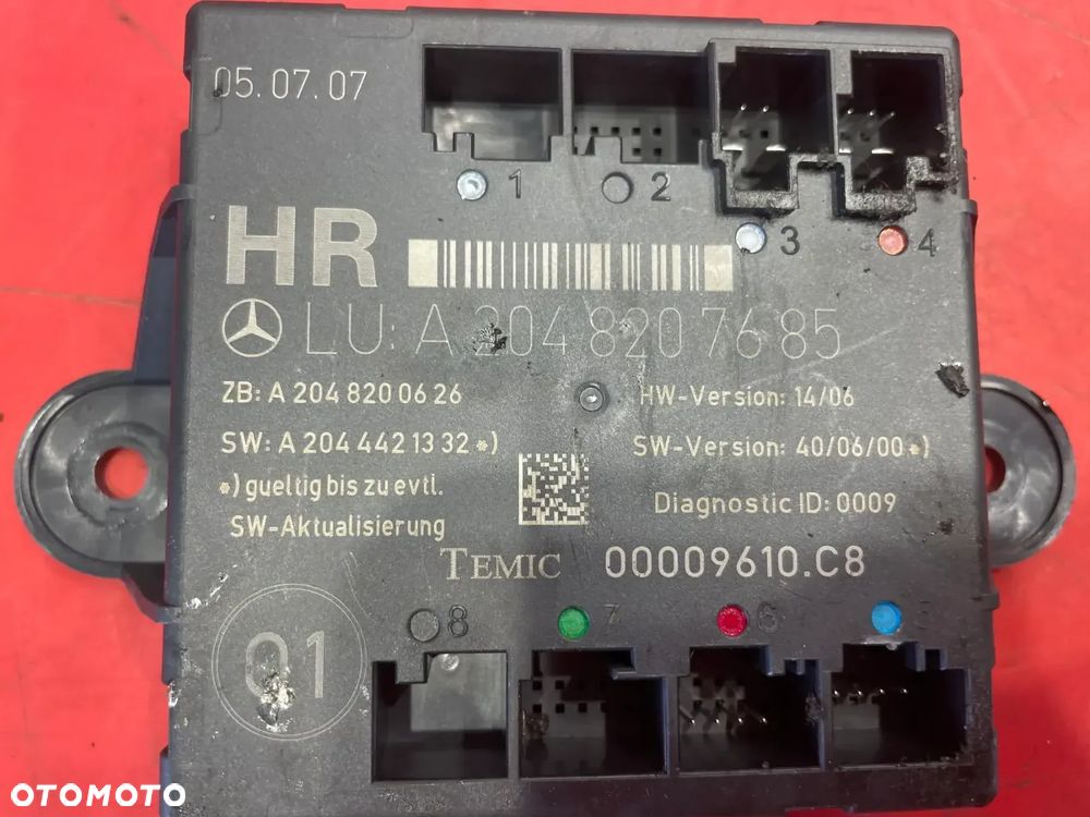 MERCEDES C KLASA W204 W 204 MODUŁ DRZWI A2048200626 - 2