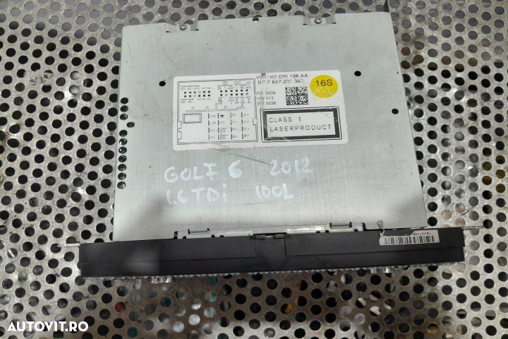 radio 1K0035186AA 1K0035186AA Volkswagen VW Golf 6 [2008 - 2015] Van - 2