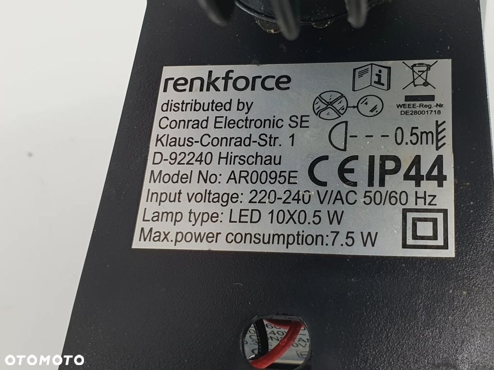 HALOGEN LED LAMPA RENKFORCE - 9