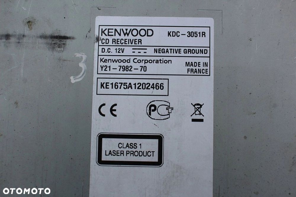 Radio samochodowe KENWOOD KDC--3051R CD MP3 AUX - 5