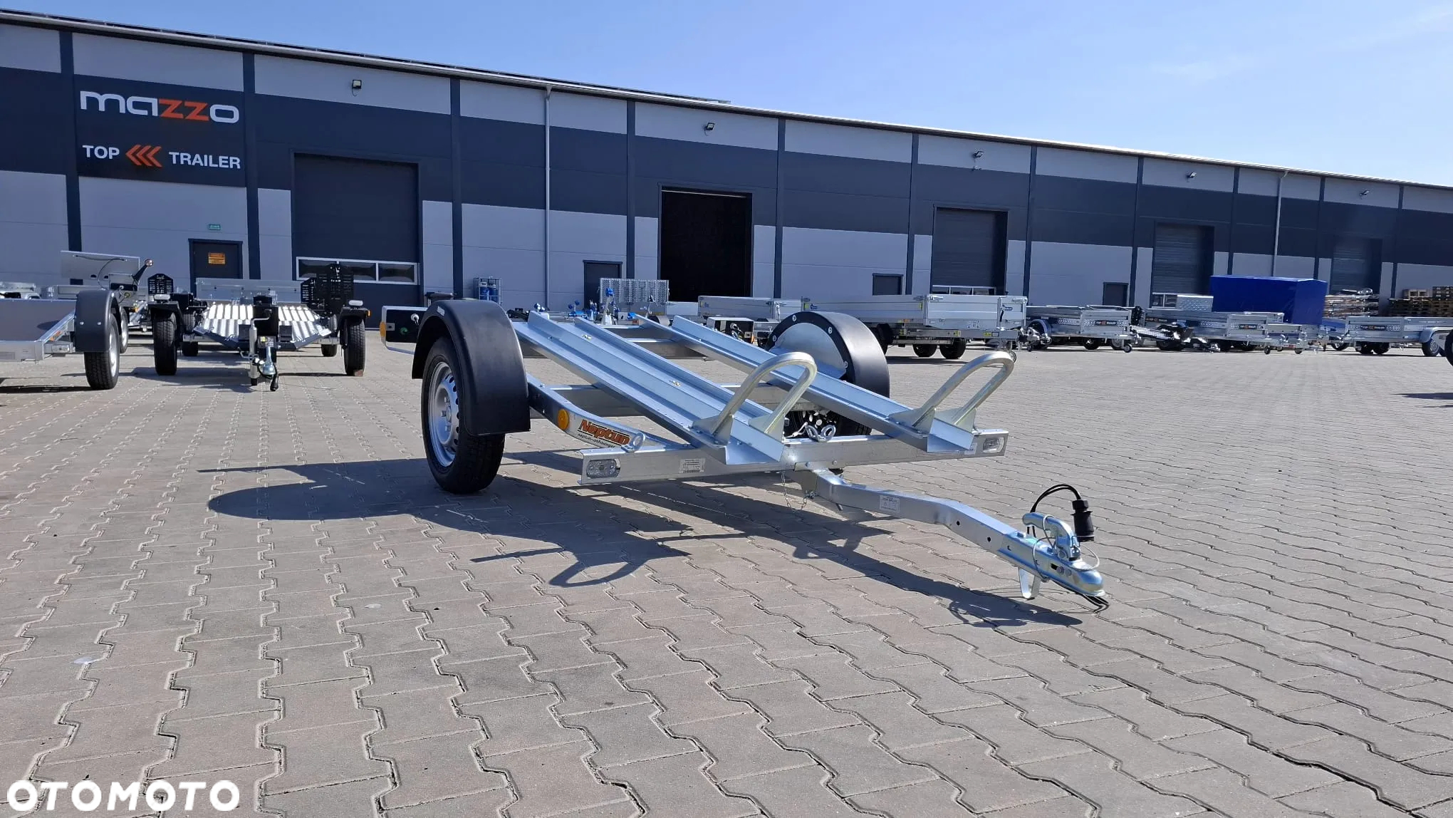 Neptun GN064 DOSTAWA Przyczepka na dwa motocykle 225x130 DMC 750kg UCHYLNA motocyklowa MOTO - 9