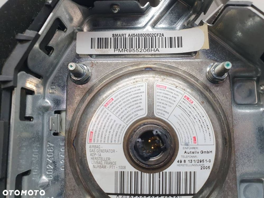 KIEROWNICA AIRBAG PODUSZKA SMART FORFOUR 454 EUROPA KOMPLET - 9