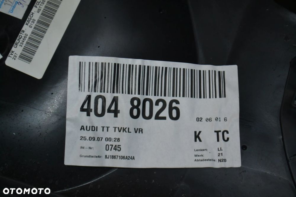AUDI TT 8J S-LINE TAPICERKA PRAWA BOCZEK DRZWI EUROPA - 7