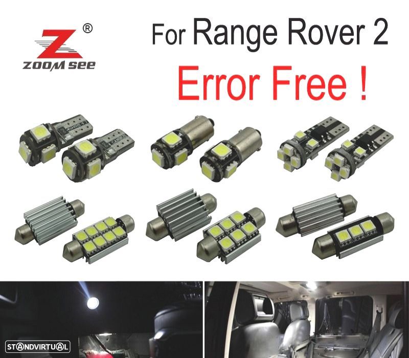 KIT COMPLETO 18 LAMPADAS LED INTERIOR LAND ROVER 2 95-01 - 1