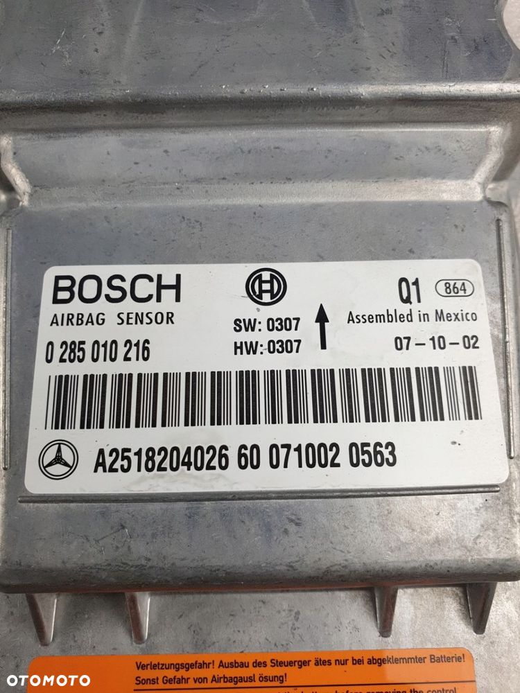 MODUŁ PODUSZEK AIRBAG W251 R-KLASA A2518204026 - 3