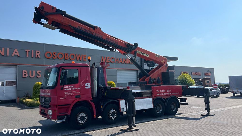 Mercedes-Benz ACTROS 4141 8x4 V6 EURO 5 DŹWIG KRAN PALFINGER PK800TK TB-KB MP2 MP3 - 6