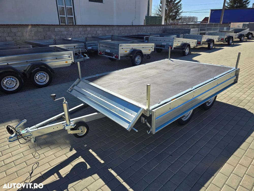 Trailer Europe ALFA, 2 axe ,1 axe , arc de foi, torsiune , sistem franare - 7