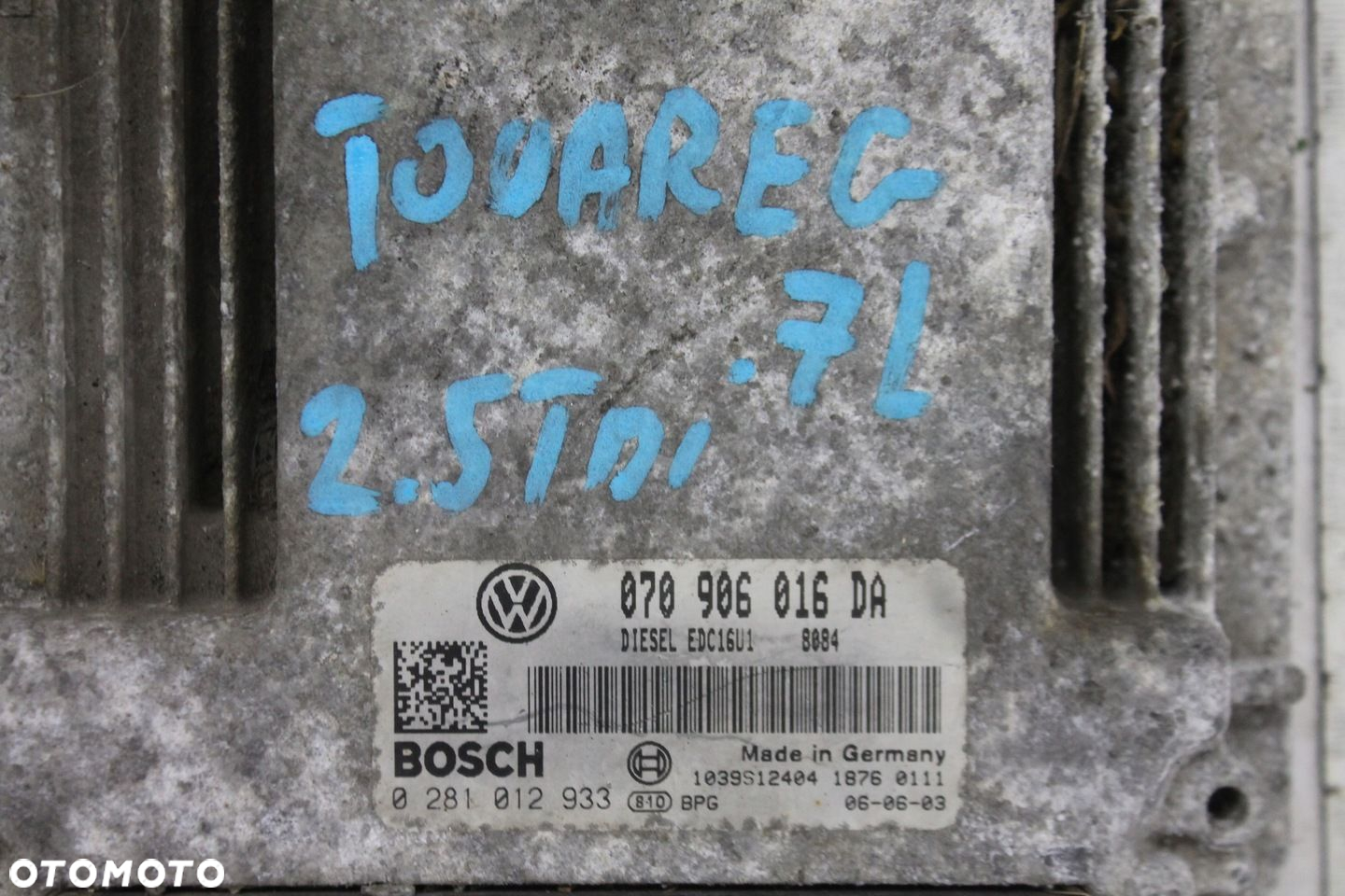 KOMPUTER SILNIKA 070906016DA VW TOUAREG 7L 2.5 TDI - 2