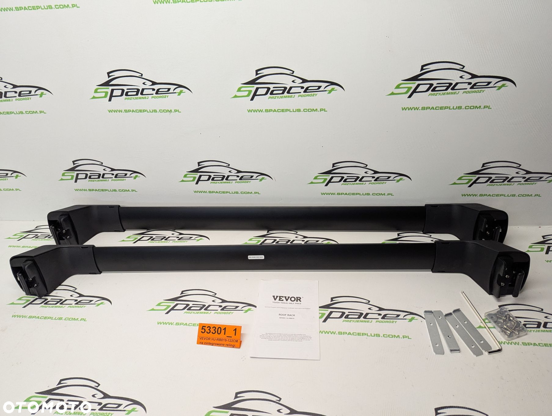 Bagażnik dachowy bazowy belki poprzeczki VEVOR HJ-RB019-122CM na zintegrowane relingi. - 4