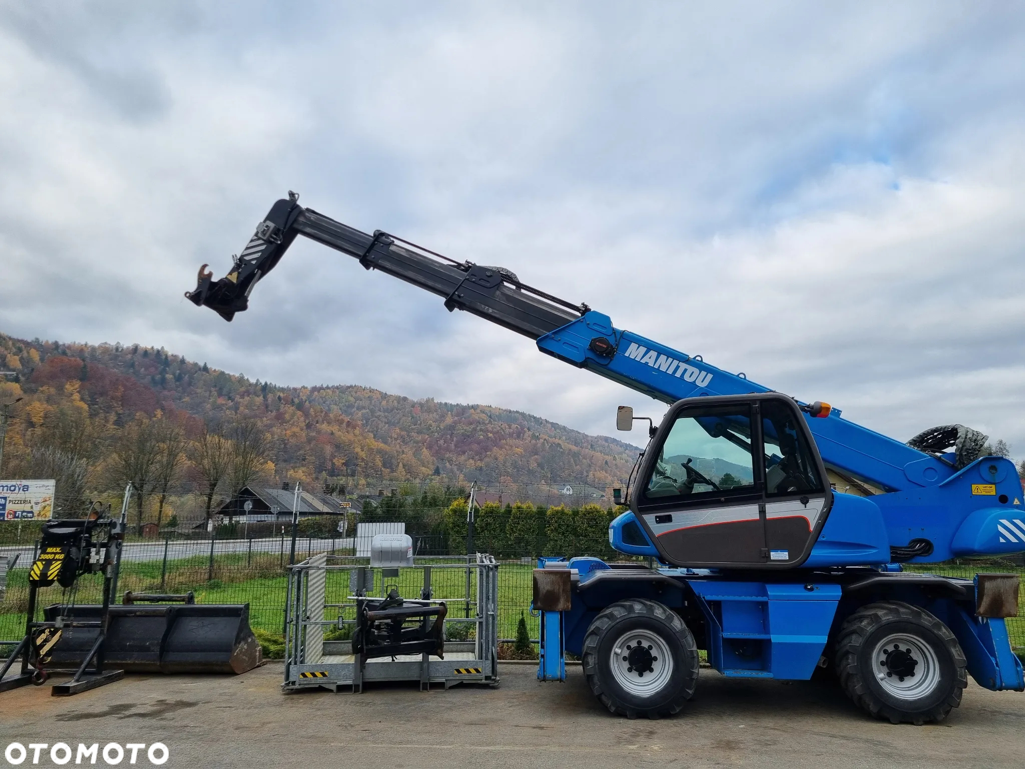 Manitou Ładowarka teleskopowa 18 metrów MRT1840 EASY-ST3B Kosz (Pilot 2 funkcje) Wciągarka Łyżka Widły z Norwegii Jak Nowa 2015r 4100mtg - 23