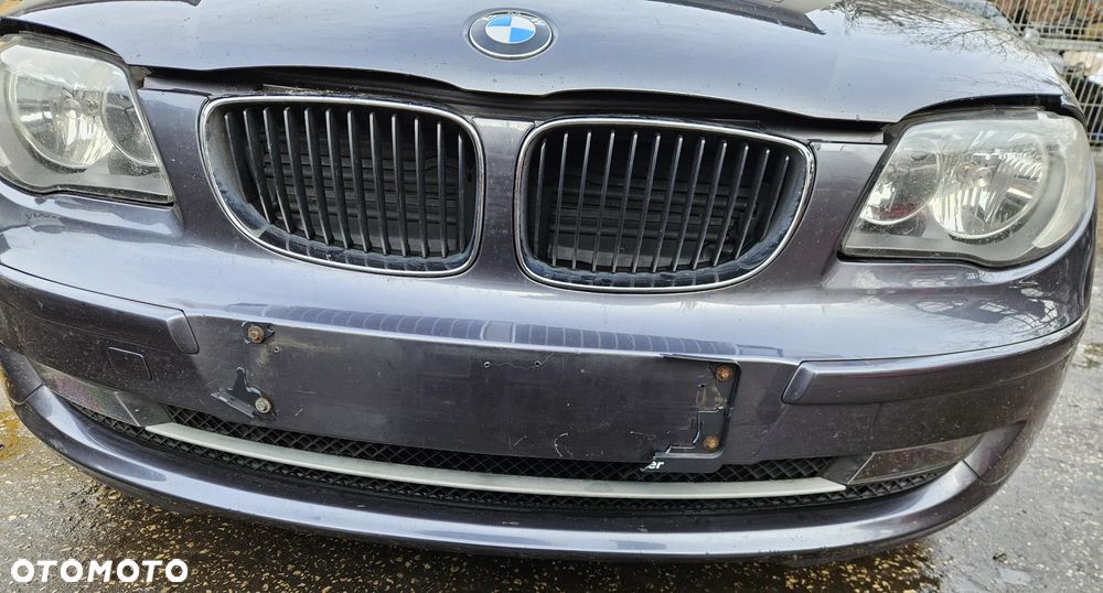 BMW 1 I E87 zderzak przód przedni grill  A22 Sparkling Graphite - 1