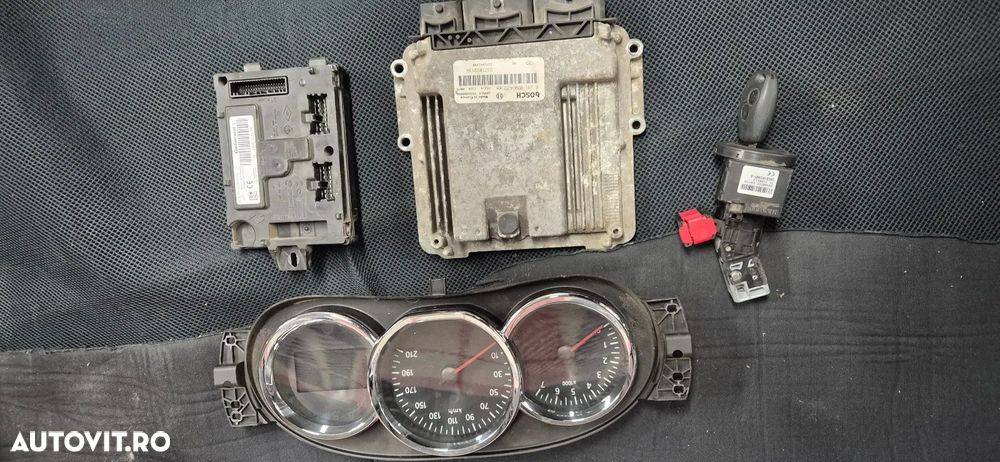 Kit pornire / calculator ECU ceas bord contact + cheie calc confort  Dacia Dokker 1.5 dci diesel E5 - 1