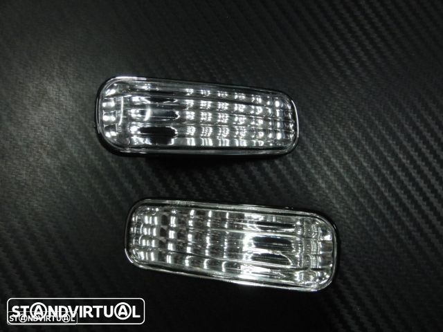 Piscas / faróis / farolins laterais+ lâmpadas cromadas para Honda civic 96-01, HRV, prelude fundo cristal - 1