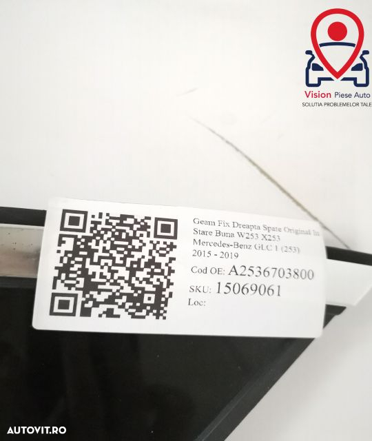 Geam Fix Stanga Spate Original In Stare Buna W253 X253 Mercedes-Benz - 8