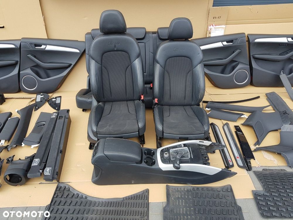 KOMPLETNE WNĘTRZE TAPICERKA PODSUFITKA FOTELE TUNEL AUDI Q5 S-LINE LIFT 8R 12-16 - 6