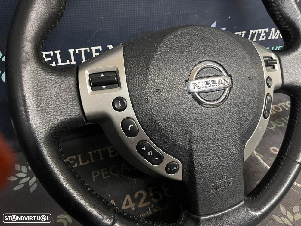 Volante usado pele com airbag NISSAN QASHQAI J10 COMANDOS MULTIFUNÇÕES - 5