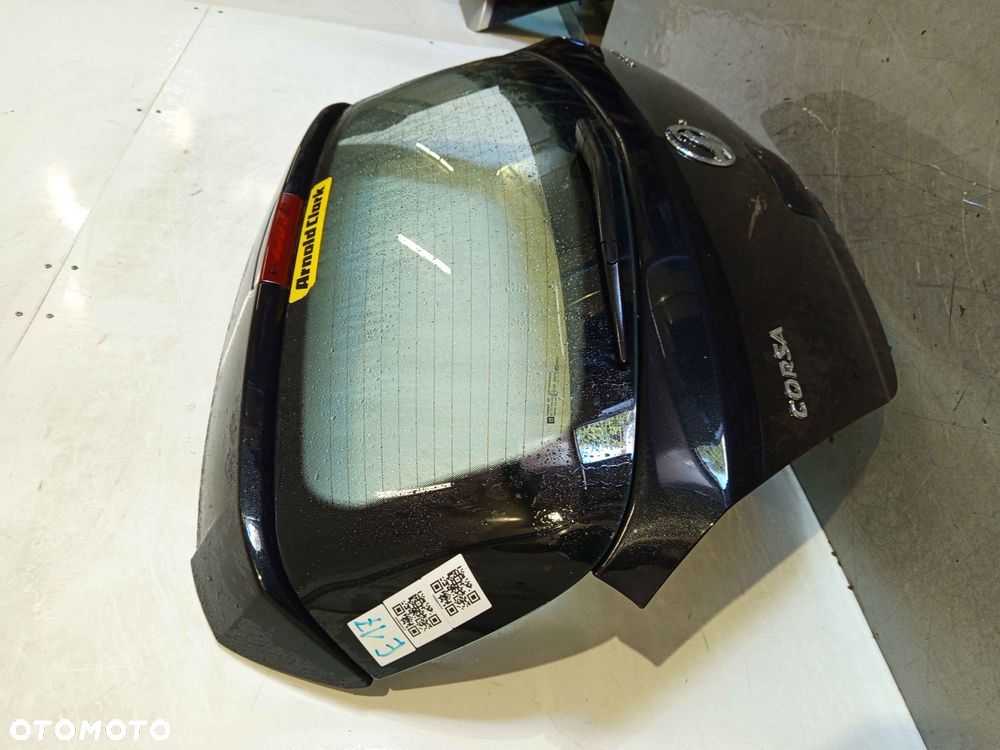 + KLAPA TYŁ TYLNA BAGAŻNIKA OPEL CORSA D Z20R CZARNY 5D 5 DRZWI HB - 3