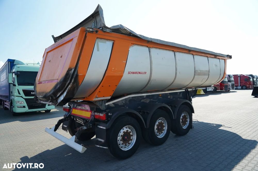 Schwarzmuller BASCĂLĂTOR TERMIC / PENTRU ASFALT / 25 m³ / BACĂLĂTOR / AXĂ RIDICATĂ / SAF / PRELATĂ ELECTRICĂ - 7