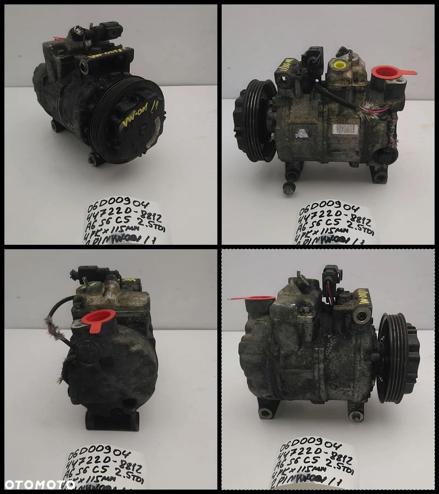 VW NR01-NR50 KOMPRESOR KLIMATYZACJI AUDI SEAT SKODA SPRĘŻARKA  AUKCJA (1) - 3