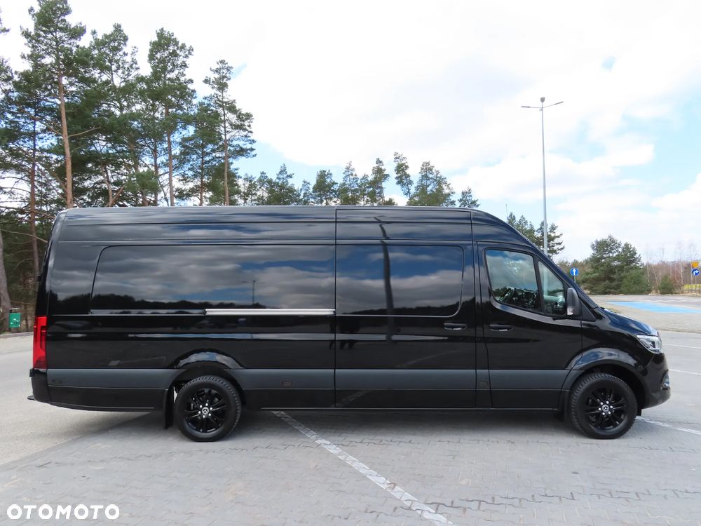 Mercedes-Benz Sprinter 319 CDI 190 KM 9G-Tronic Automat Model 907 AMG Panamericana GT AMG Furgon Blaszak Ekstra Długi LONG MAXI + 4800 mm Zawieszenie Tylne Pneumatyczne Adaptacyjne WZMACNIANY Rozstaw Osi 4325 mm Ładowność 941 Kg HAK 2800 Kg FULL Opcja Wyposażenia Stan Auta Nowy Jak Z Salonu OKAZJA DOSTEPNY I GOTOWY - 3