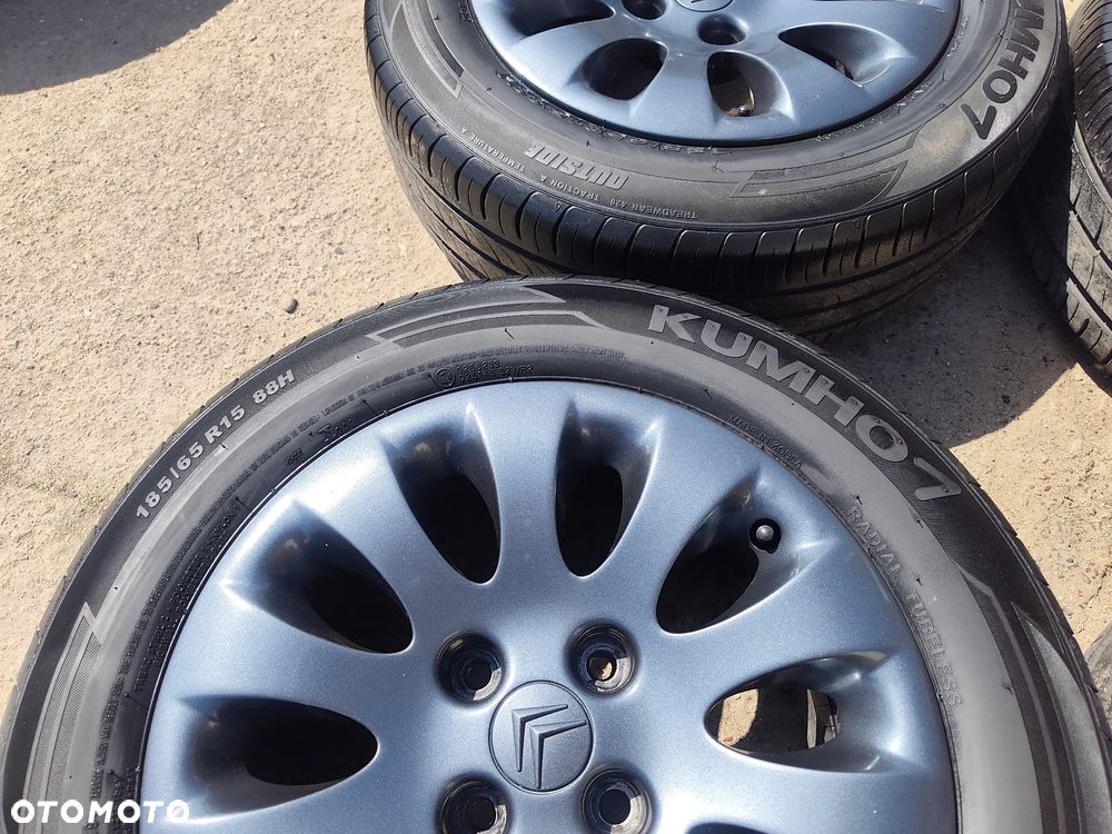 4x108 Felgi Aluminiowe Alufelgi Oryginalne 15 Koła Letnie lato CITROEN BERLINGO C3 III 3 C3 Picasso Pluriel C5 C6 Elysee Xsara Picasso Xantia PEUGEOT 016 207 208 301 306 406 PARTNER 6,5mm Legnica ALU-RAD 185/65 - 19