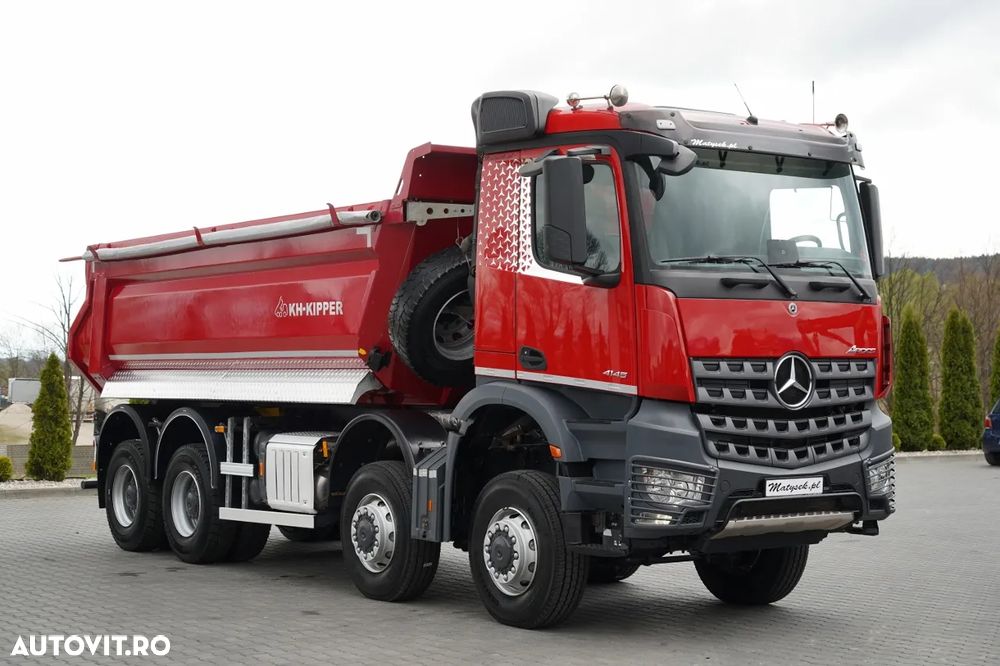Mercedes-Benz AROCS 4145 / 8x8 / BASCULATOR SPATE / KH KIPPER / MANUAL / ANVELOPE 100% / EURO 6 - 12