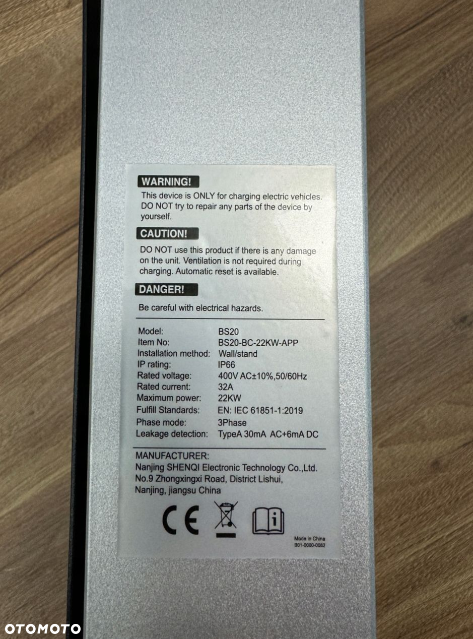ŁADOWARKA DO SAMOCHODÓW ELEKTRYCZNYCH WALLBOX BESEN 22 KW IP66 APLIKACJA - 5