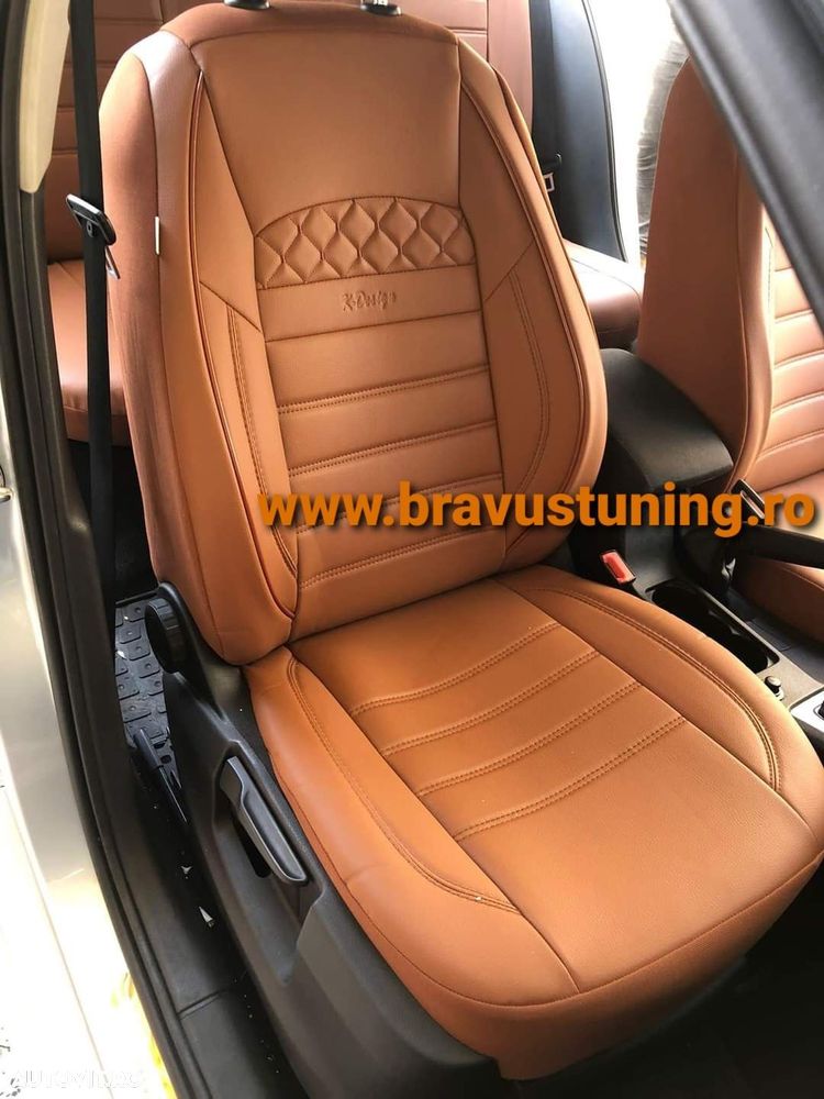 Huse scaun auto Piele Ecologica Mercedes, Opel,Skoda,Audi,Kia,Volkswag - 2