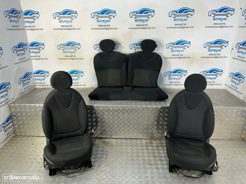 Conjunto Bancos Tecido Frente Frontais Tras Traseiros Mini One Cooper R56 2006 - 2012