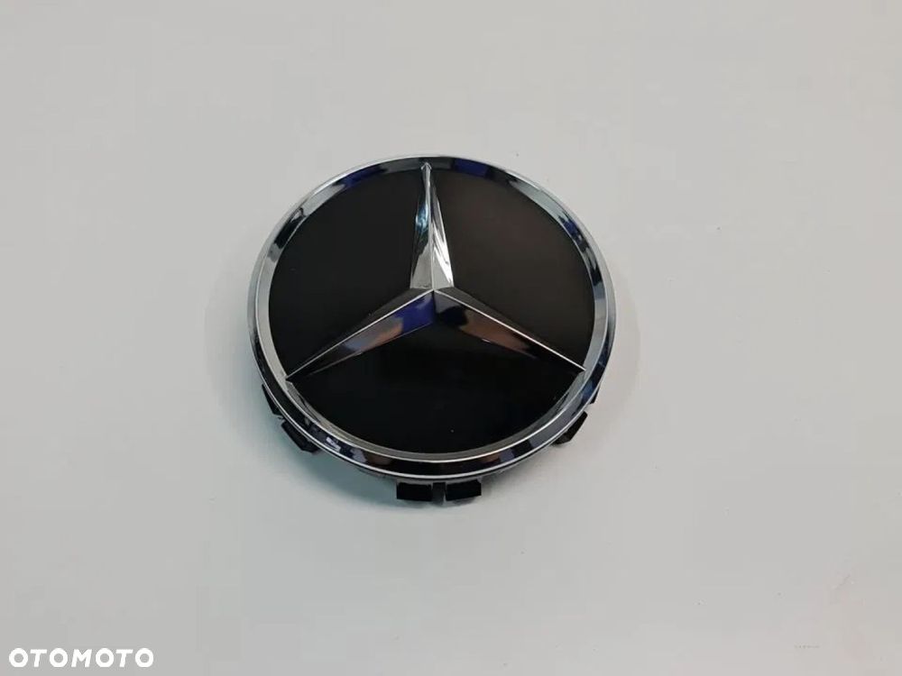 NOWY ORYGINALNY DEKIELEK KAPSEL MERCEDES AMG czarny połysk 75mm - 1