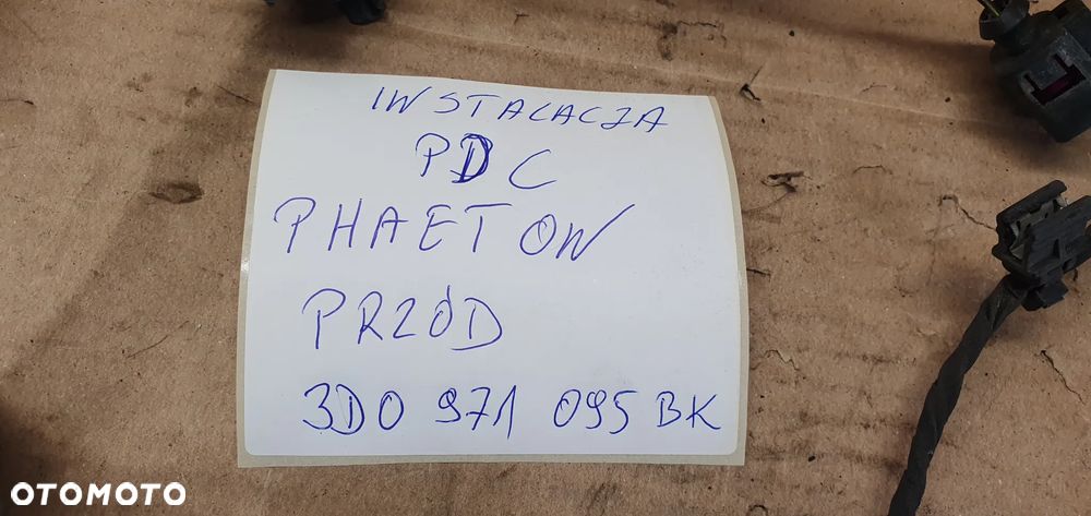 Wiązka instalacja czujników PDC zderzaka przód VW Phaeton 3D0971095BK - 11