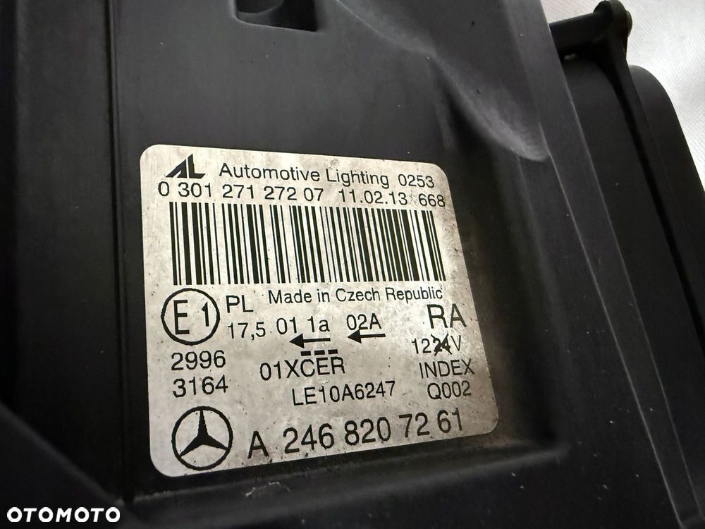 MERCEDES B KLASA W246 246 BI XENON LAMPA LEWA PRAWA REFLEKTOR LEWY PRAWY - 12