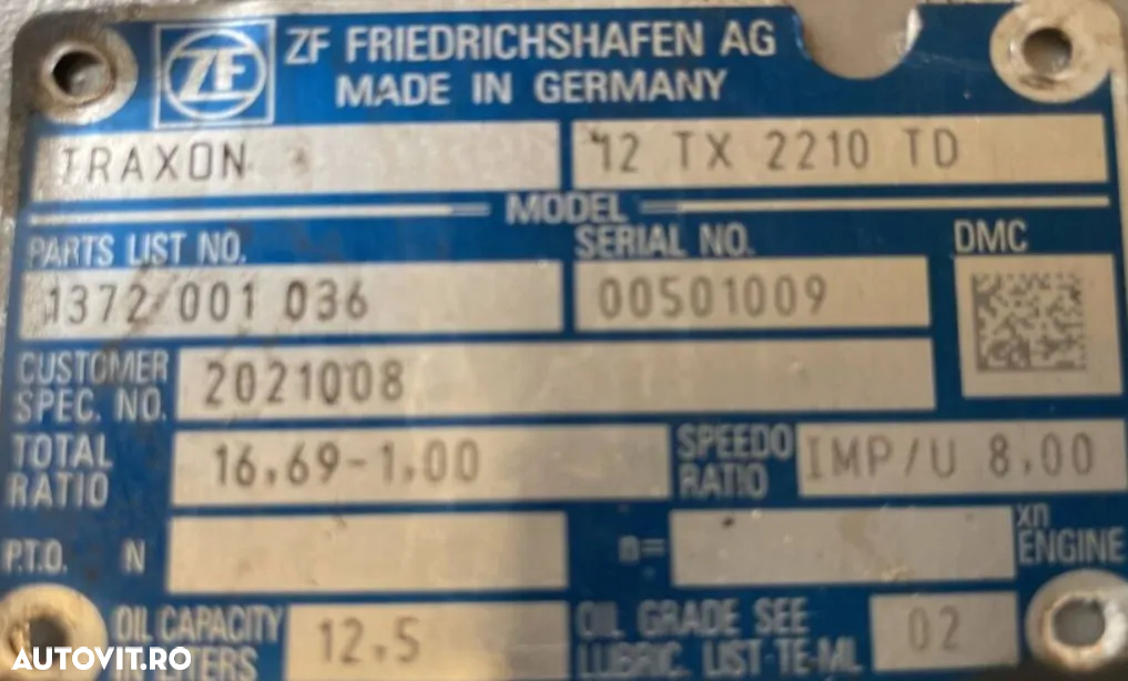 Cutie Viteza ZF Traxon 12 TX 2210 TD (1372001036) - 2